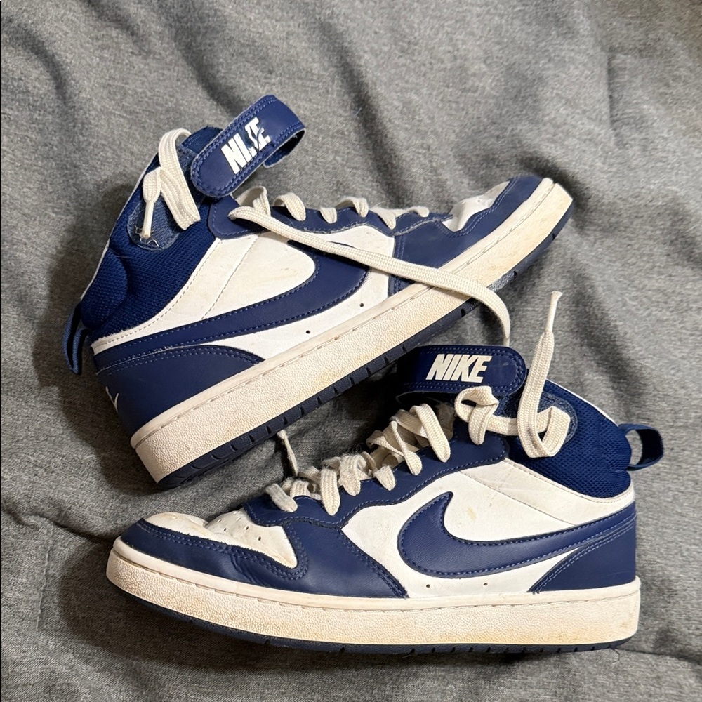 Nike Navy and White High-Tops